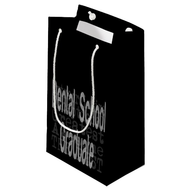Bolsa De Regalo Pequeña Graduado de escuela dental Extraordinario (Angulo Anverso)