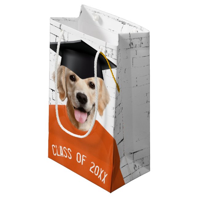 Bolsa De Regalo Pequeña Graduado de Golden Retriever (Angulo Anverso)