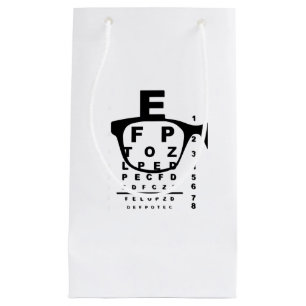 Bolsa De Regalo Pequeña Gráfico de prueba ocular borrosa
