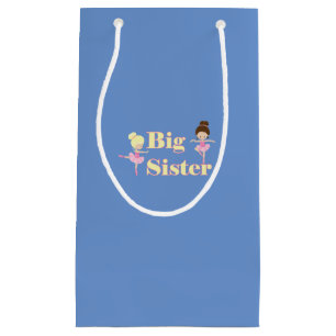 Bolsa De Regalo Pequeña Gran Hermana Ballerina Parentaria Azul
