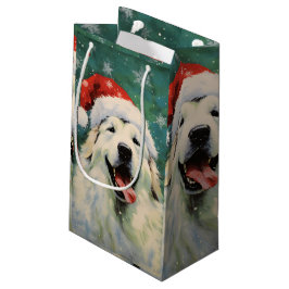 Bolsa De Regalo Pequeña Grandes Navidades de perro de los Pirineos pinchan