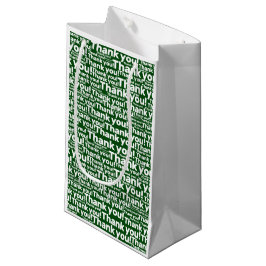 Bolsa De Regalo Pequeña Green White Lawrence Care Service - ¡Gracias! -