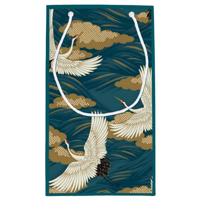 Bolsa De Regalo Pequeña Grullas japonesas (Reverso)