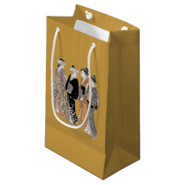 Bolsa De Regalo Pequeña Grupo de mujeres geisha japonesas vintage