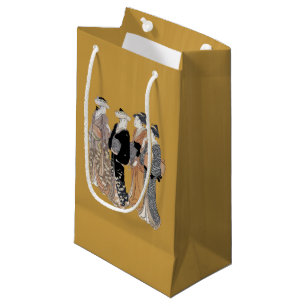 Bolsa De Regalo Pequeña Grupo de mujeres geisha japonesas vintage