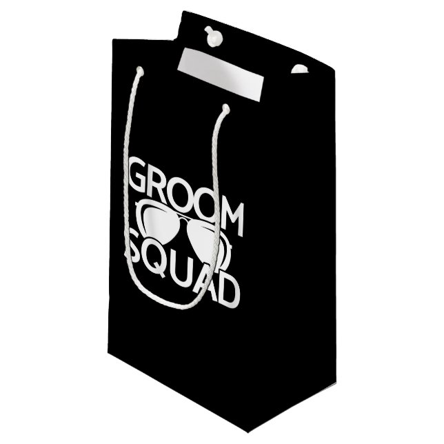 Bolsa De Regalo Pequeña Grupo Groomsman Grupo Bacheler Party Squad (Angulo Anverso)