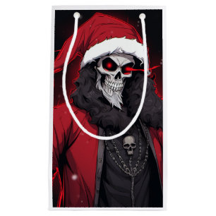 Bolsa De Regalo Pequeña Guay Creepy Personalizado de Anime Santa Skull Zom