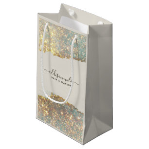 Bolsa De Regalo Pequeña Guión de firma holográfico glamour brillo