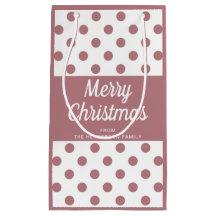 Guión rosado moderno Feliz Navidad