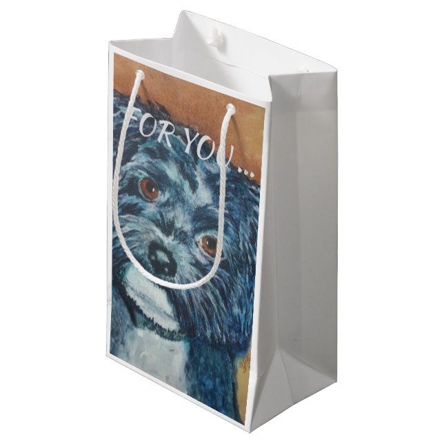 BOLSA DE REGALO PEQUEÑA HABANÉS NEGRO CUTIE (Angulo Anverso)