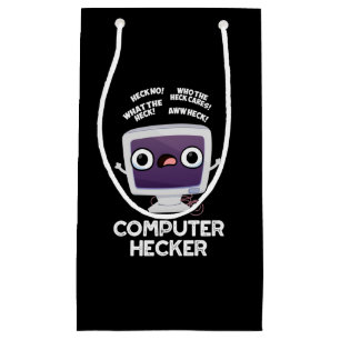 Bolsa De Regalo Pequeña Hacker Funny Hacker Pun Dark BG