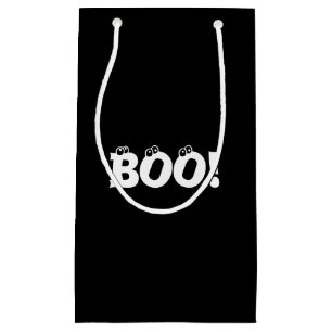 Bolsa De Regalo Pequeña ¡Halloween Boo! Espeluznante globos oculares negro