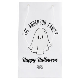 Bolsa De Regalo Pequeña Halloween Cute Ghost Personalizado Nombre Año