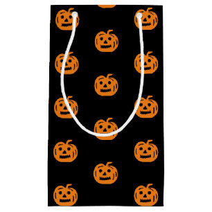 Bolsa De Regalo Pequeña Halloween naranja negro jack o linterna patrón li