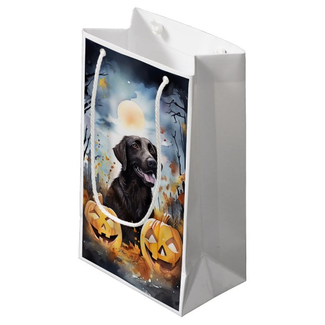 Bolsa De Regalo Pequeña Halloween Nueva Escocia con calabazas asustadas (Angulo Anverso)