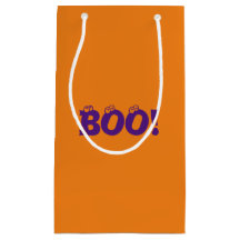 Halloween Scary Boo! naranja púrpura de los ojos