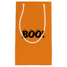 Bolsa De Regalo Pequeña ¡Halloween Scary Boo! naranjas negros