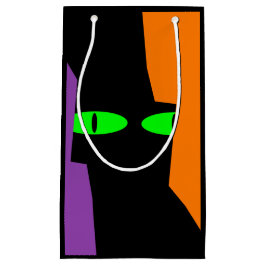 Bolsa De Regalo Pequeña Halloween Spooky Kooky Black Cat Eyes