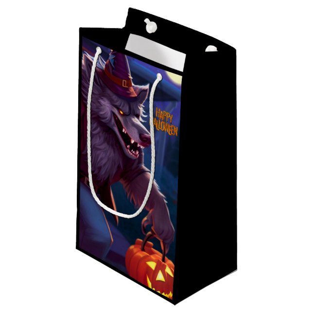 Bolsa De Regalo Pequeña Halloween/werewolf/otoño/otoño (Angulo Anverso)