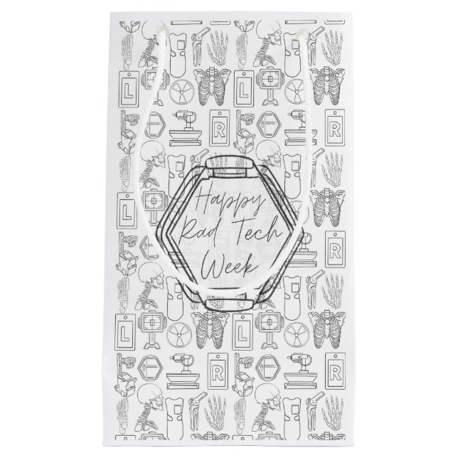 Bolsa De Regalo Pequeña Happy Rad Tech Week (Anverso)