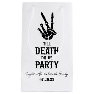 Bolsa De Regalo Pequeña Hasta La Muerte, Fiesta Skeleton Bachelorette