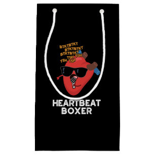 Bolsa De Regalo Pequeña Heartbeat Boxer Funny Music Heart Pun Dark BG