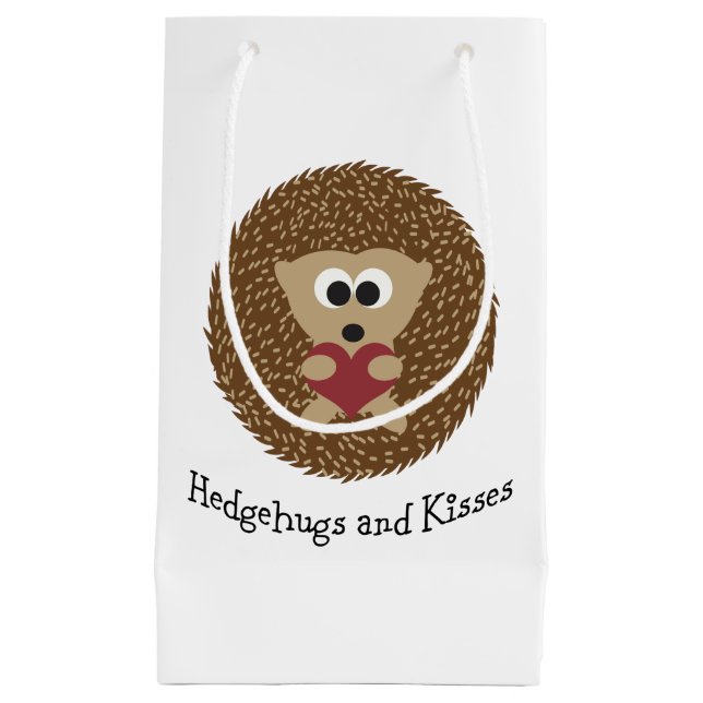 Bolsa De Regalo Pequeña Hedgehugs and Kisses Hedgehog (Anverso)