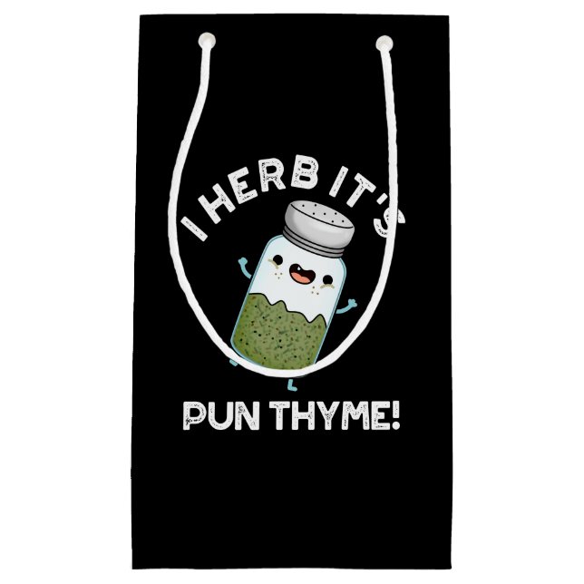 Bolsa De Regalo Pequeña Herb es Pun Thyme Graciosa hierba de comida Pun Da (Anverso)