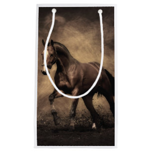 Bolsa De Regalo Pequeña Hermosa almohada de caballo marrón