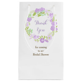 Bolsa De Regalo Pequeña Hermosa ducha de novia con flores moradas