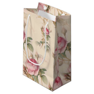 Bolsa De Regalo Pequeña Hermosa Floral Vintage