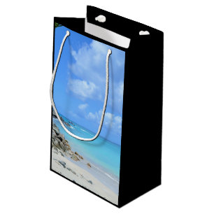 Bolsa De Regalo Pequeña Hermosa playa tropical turquesa