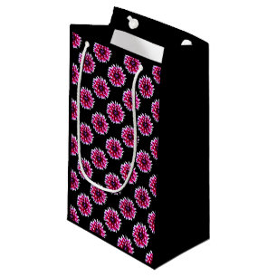 Bolsa De Regalo Pequeña Hermoso patrón de flor de dalia rosa naturaleza