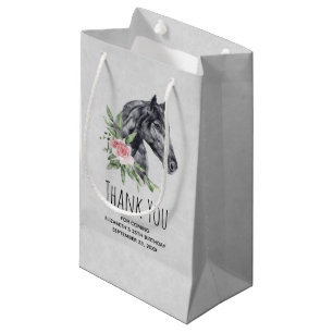 Bolsa De Regalo Pequeña Hermoso retrato de cabeza de caballo acuarela Grac