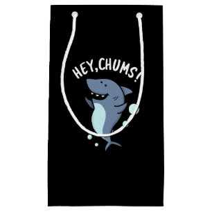 Bolsa De Regalo Pequeña Hey Chums Funny Toothy Shark Pun