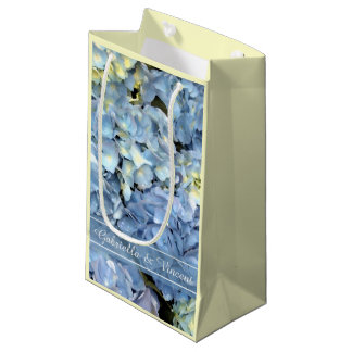 Bolsa De Regalo Pequeña Hidrangea Azul Boda floral
