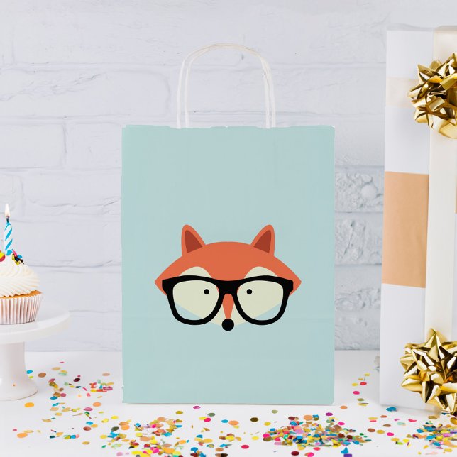 Bolsa De Regalo Pequeña Hipster Red Fox (Subido por el creador)