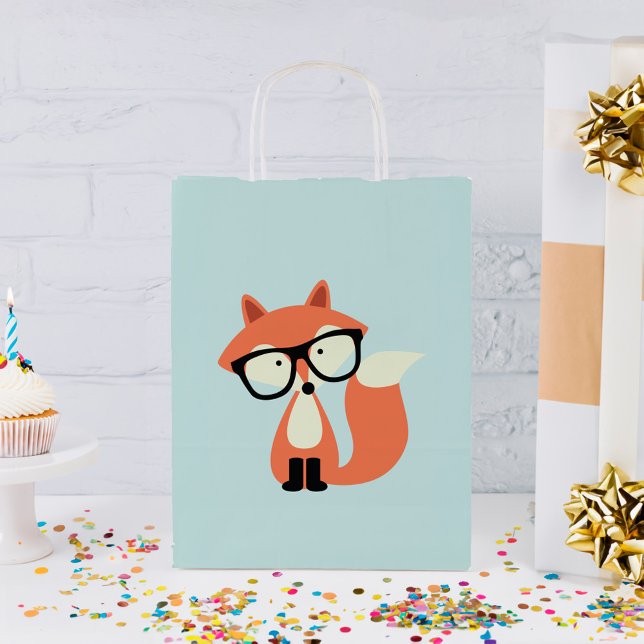 Bolsa De Regalo Pequeña Hipster Red Fox (Subido por el creador)
