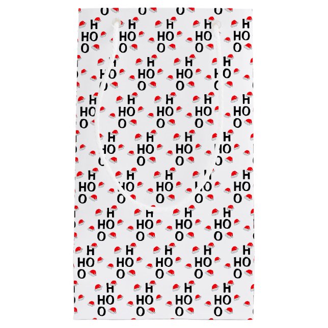 Bolsa De Regalo Pequeña Ho Ho Ho Ho: Feliz Navidad (Anverso)