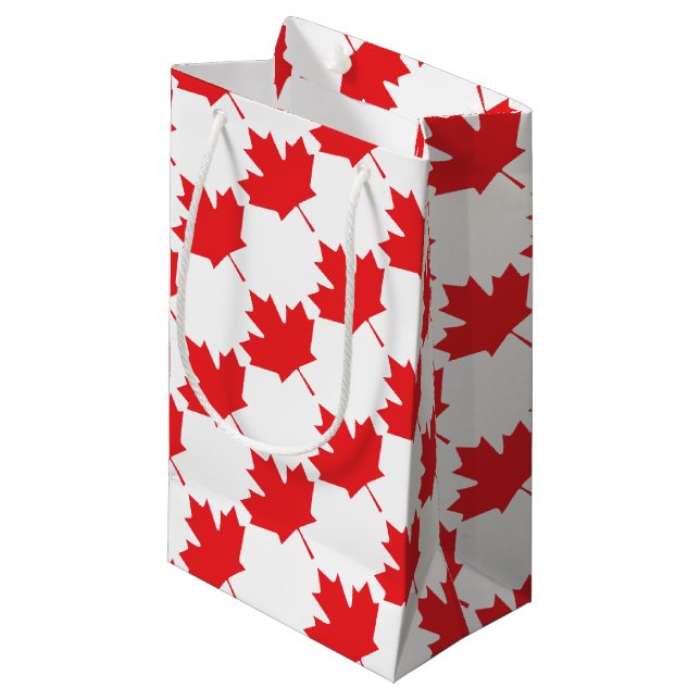 Bolsa De Regalo Pequeña Hoja de arce canadiense (Angulo Anverso)