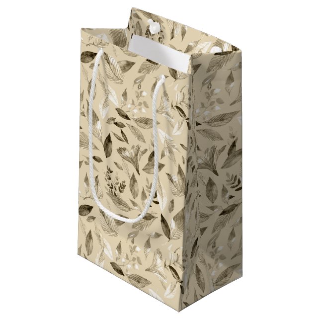 Bolsa De Regalo Pequeña Hojas caídas de agua 4 (Angulo Anverso)