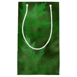 BOLSA DE REGALO PEQUEÑA HOJAS DE OTOÑO VERDE EN OTOÑO