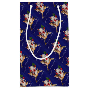Bolsa De Regalo Pequeña ¡Hola! Nochebuena con reno