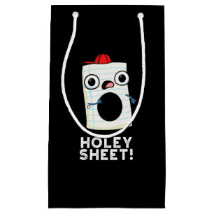 Bolsa De Regalo Pequeña Holey Sheet Funny Paper Pun Dark BG