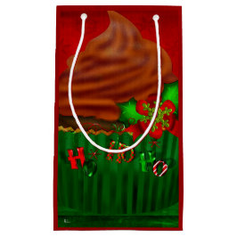 Bolsa De Regalo Pequeña Holiday Cupcake Whimsey SMALL SÓLO