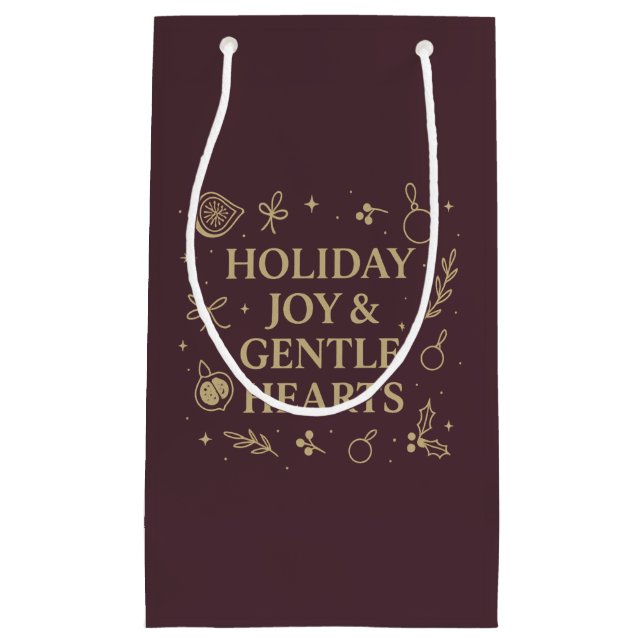 Bolsa De Regalo Pequeña Holiday Joy Gift Bag (Anverso)