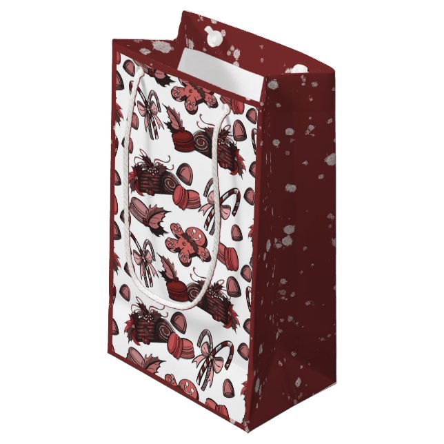 Bolsa De Regalo Pequeña Holiday Sweets- Peppermint (Solid) (Angulo Anverso)