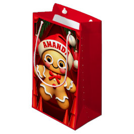 Bolsa De Regalo Pequeña Hombre de pan de jengibre Navidades Niños personal