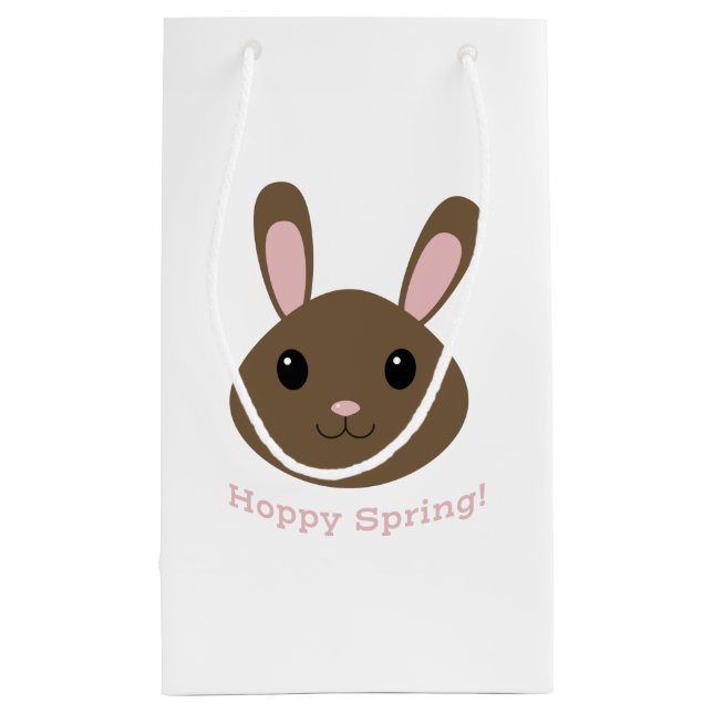 Bolsa De Regalo Pequeña Hoppy Spring Bunny (Reverso)