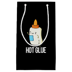 Bolsa De Regalo Pequeña Hot Glue Funny Pun Dark BG